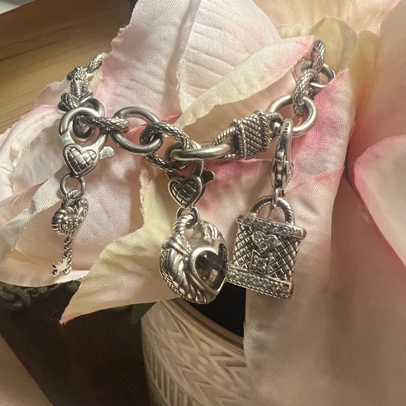 Judith Ripka Sterling Silver Charm Bracelet - Picture 11 of 13